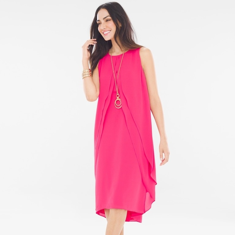Chico’s Ruffle-Detail Midi Dress